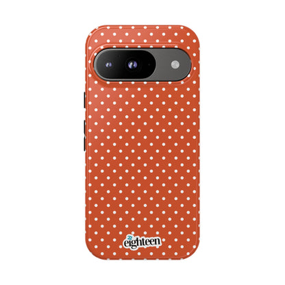 Harvest Orange Dotty Tough Phone Case