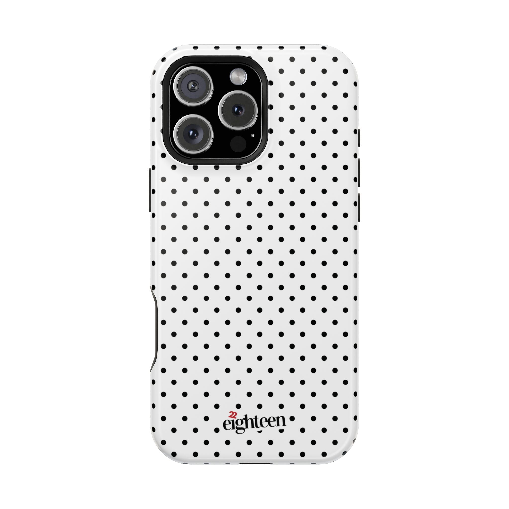 White Dotty MagSafe Phone Case