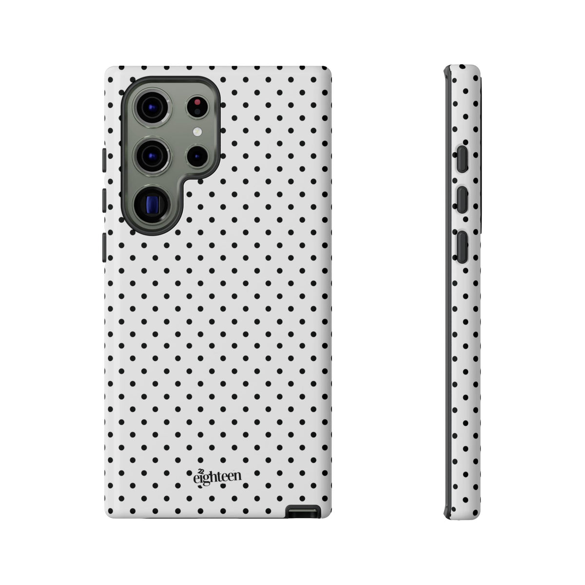 White Dotty Phone Case