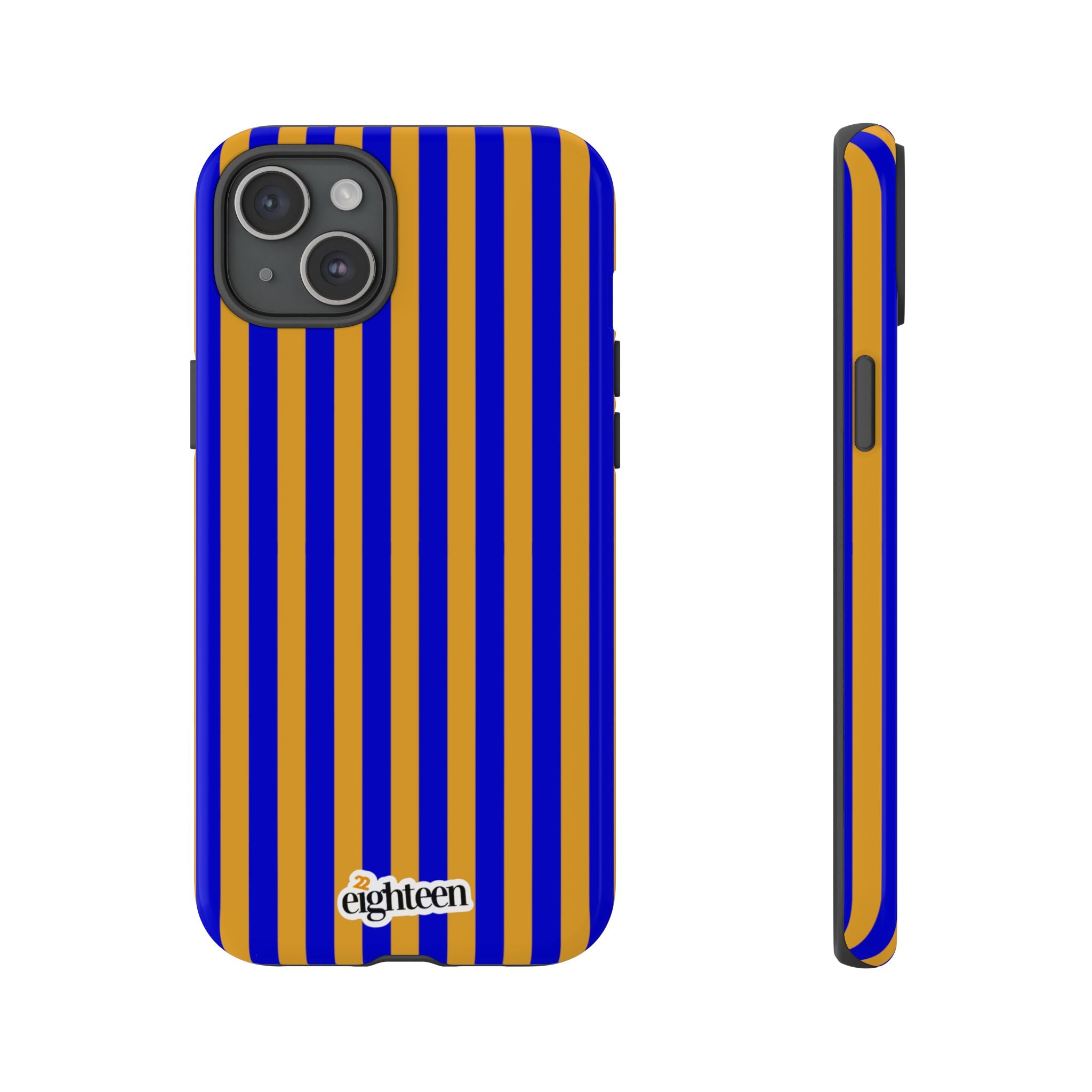Royal Blue & Gold Baseline Tough Phone Case