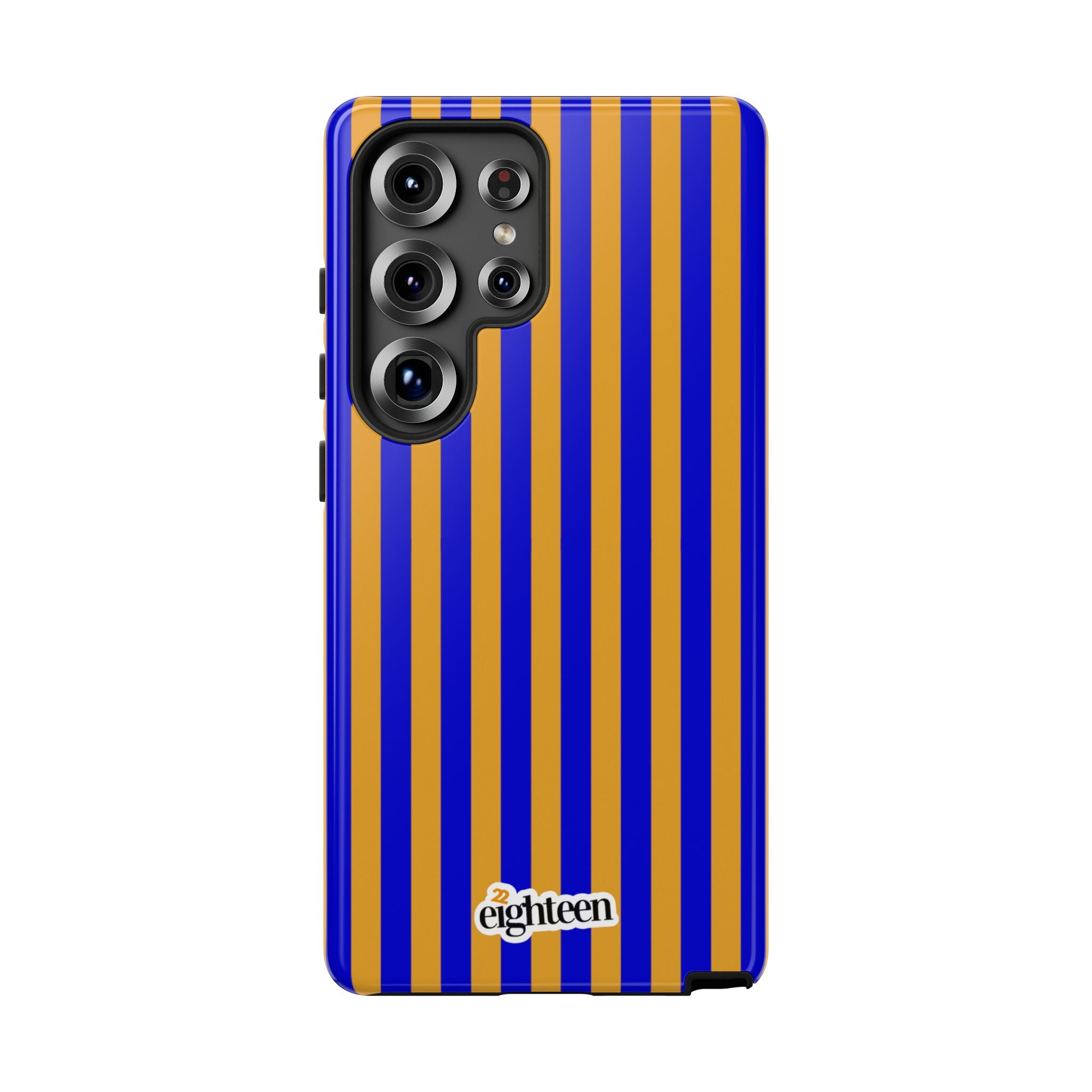 Royal Blue & Gold Baseline Tough Phone Case