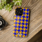 Royal Blue & Gold Staccato Tough Phone Case