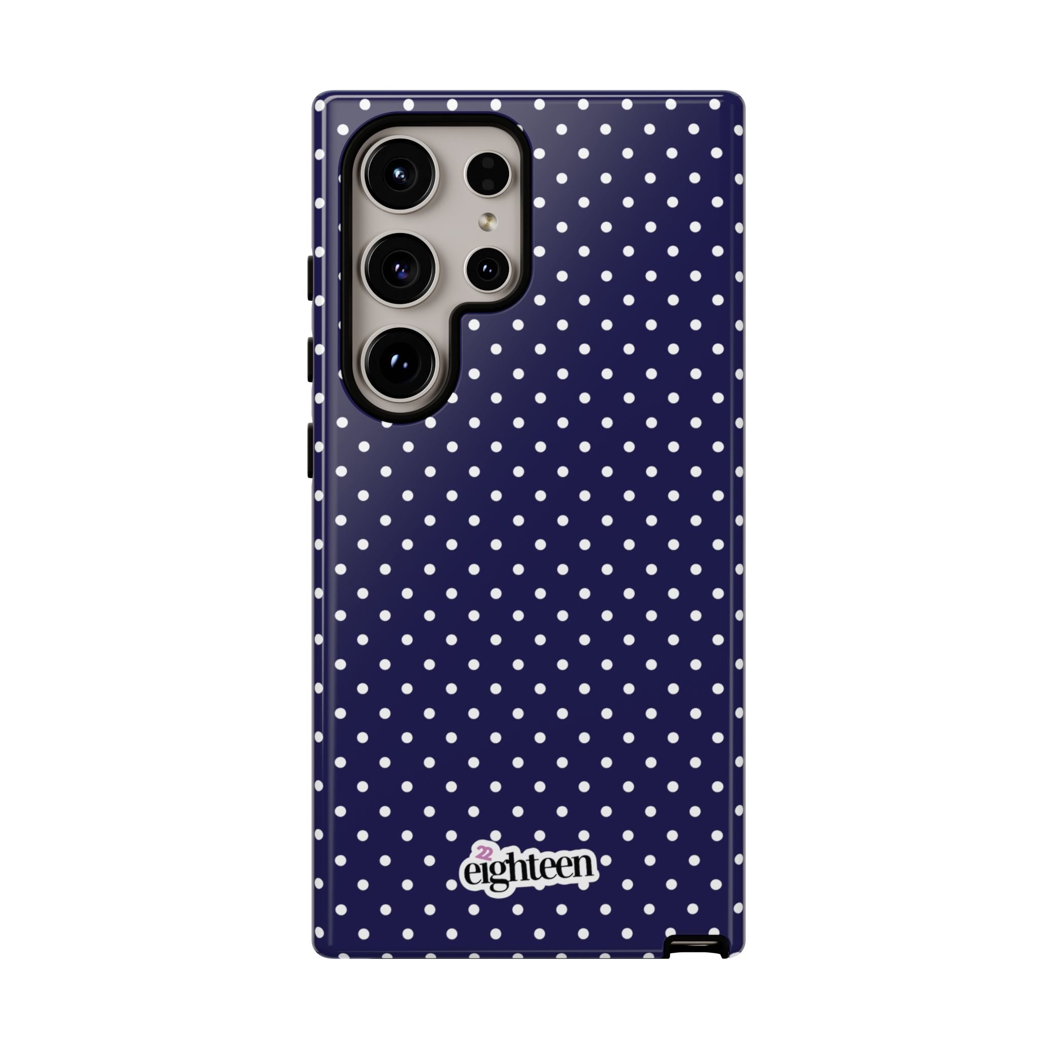 Deep Blue Dotty Tough Phone Case