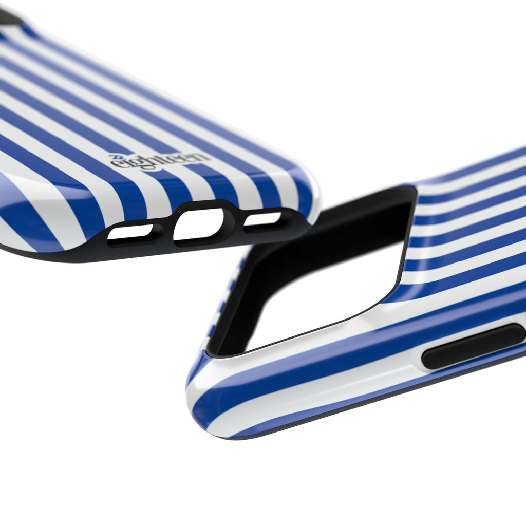 Royal Blue & White Baseline MagSafe Phone Case