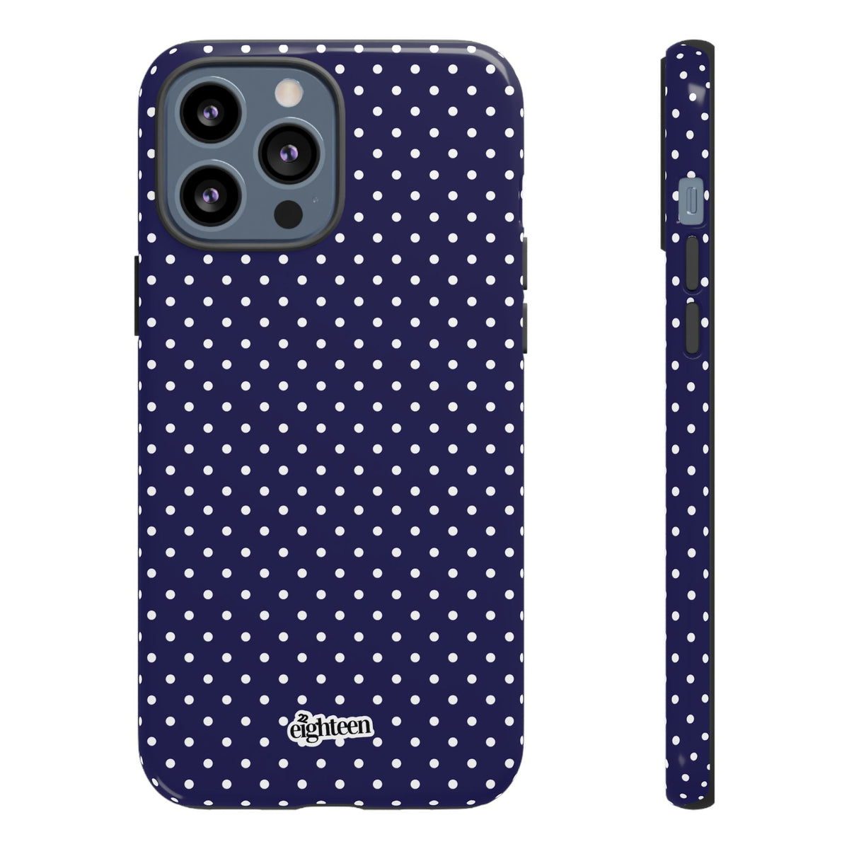 Deep Blue Dotty Phone Case