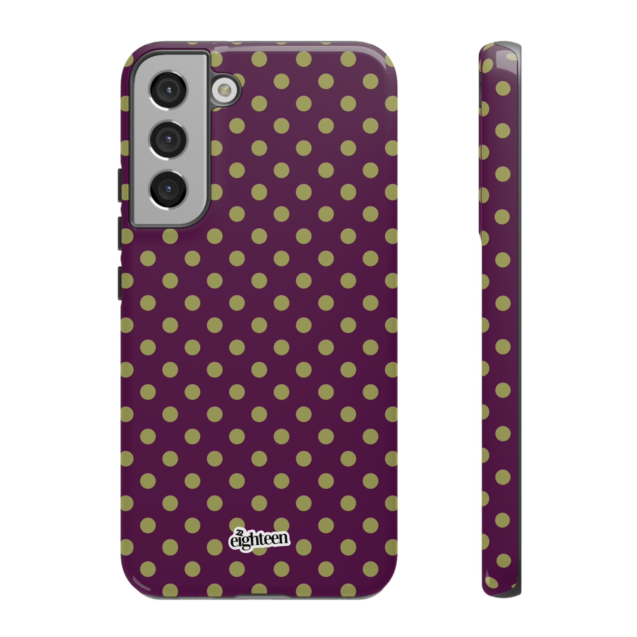 Deep Burgundy & Acacia Dot Theory Phone Case