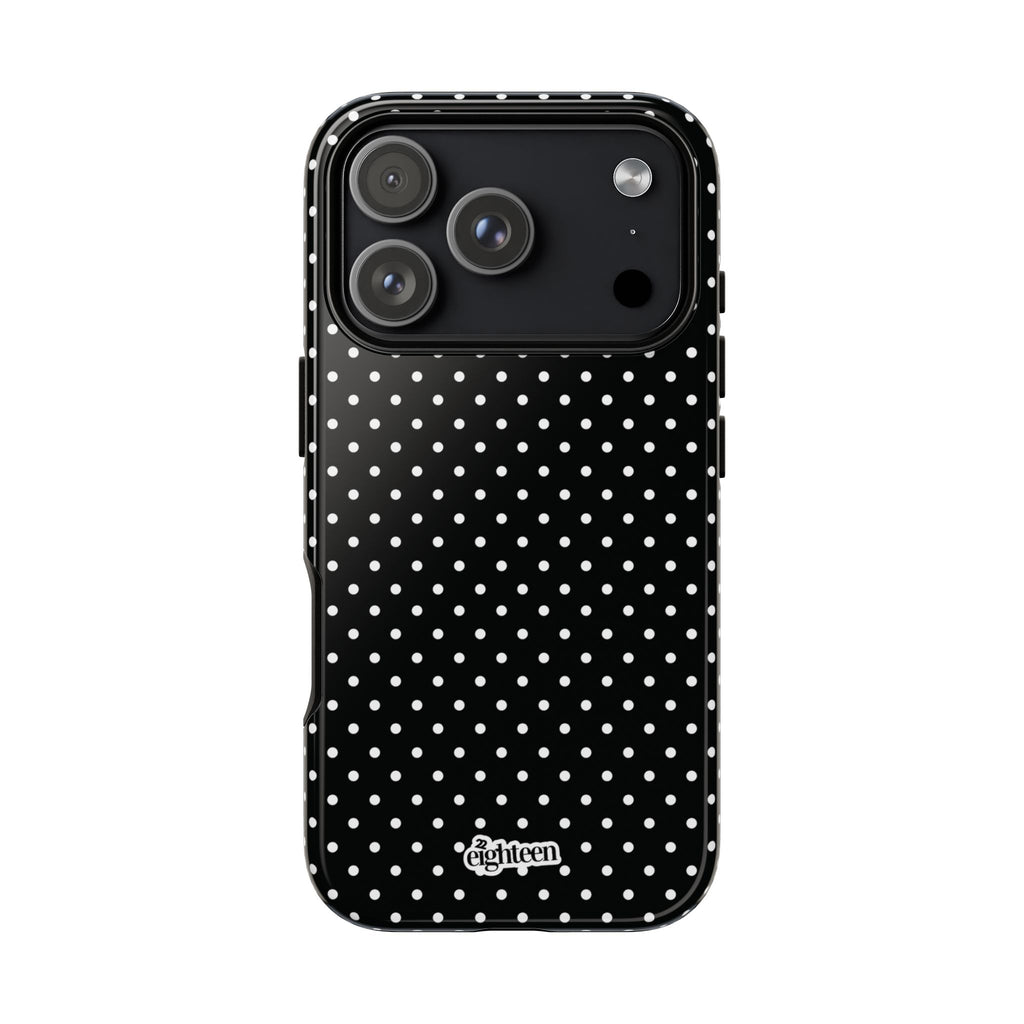 Black Dotty Phone Case