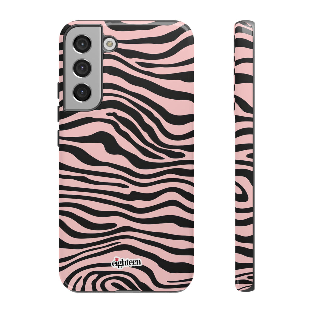 Pink Saharan Stripe Tough Phone Case