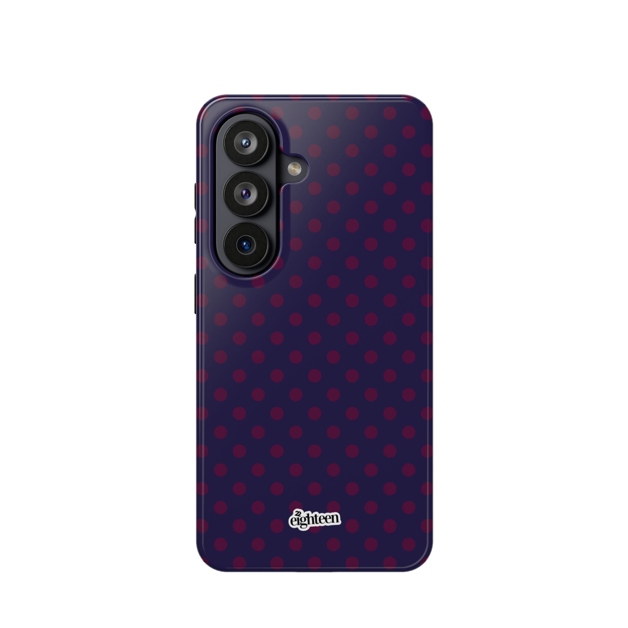 Night Blue & Burgundy Dot Theory MagSafe Phone Case