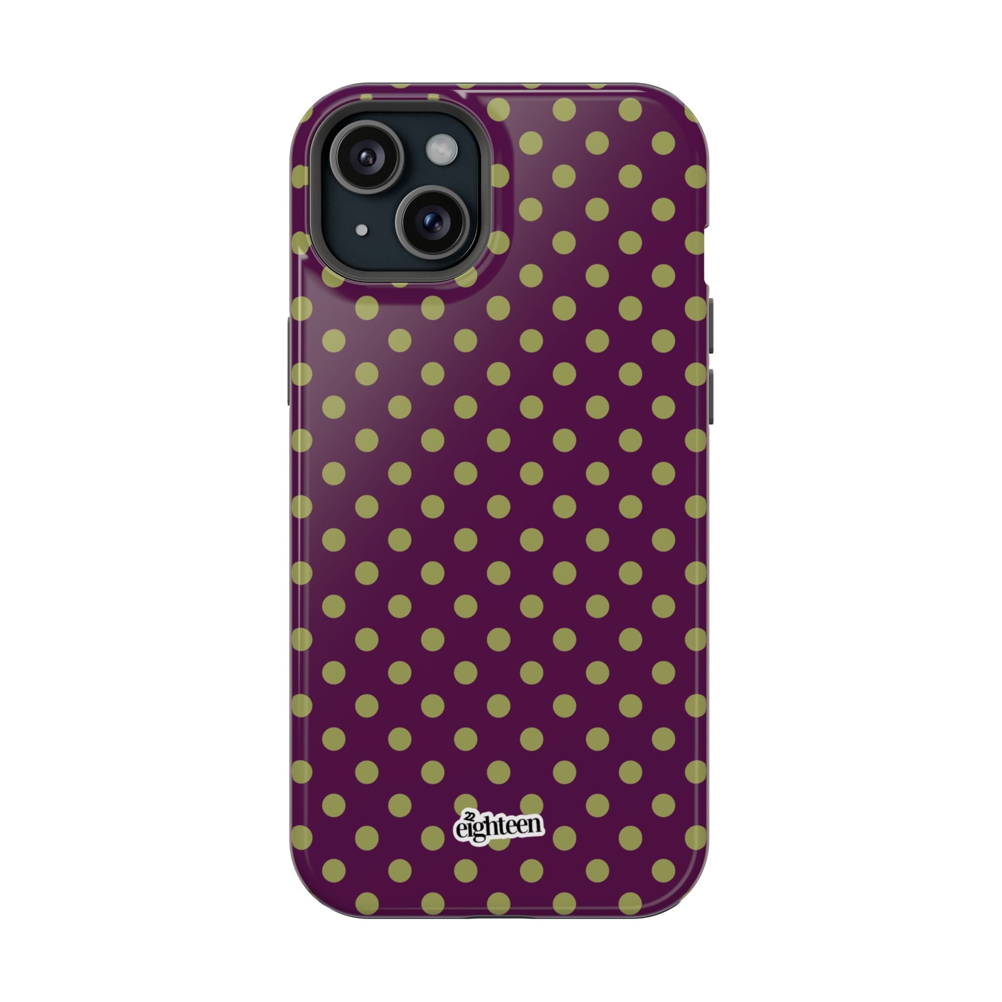 Deep Burgundy & Acacia Dot Theory MagSafe Phone Case