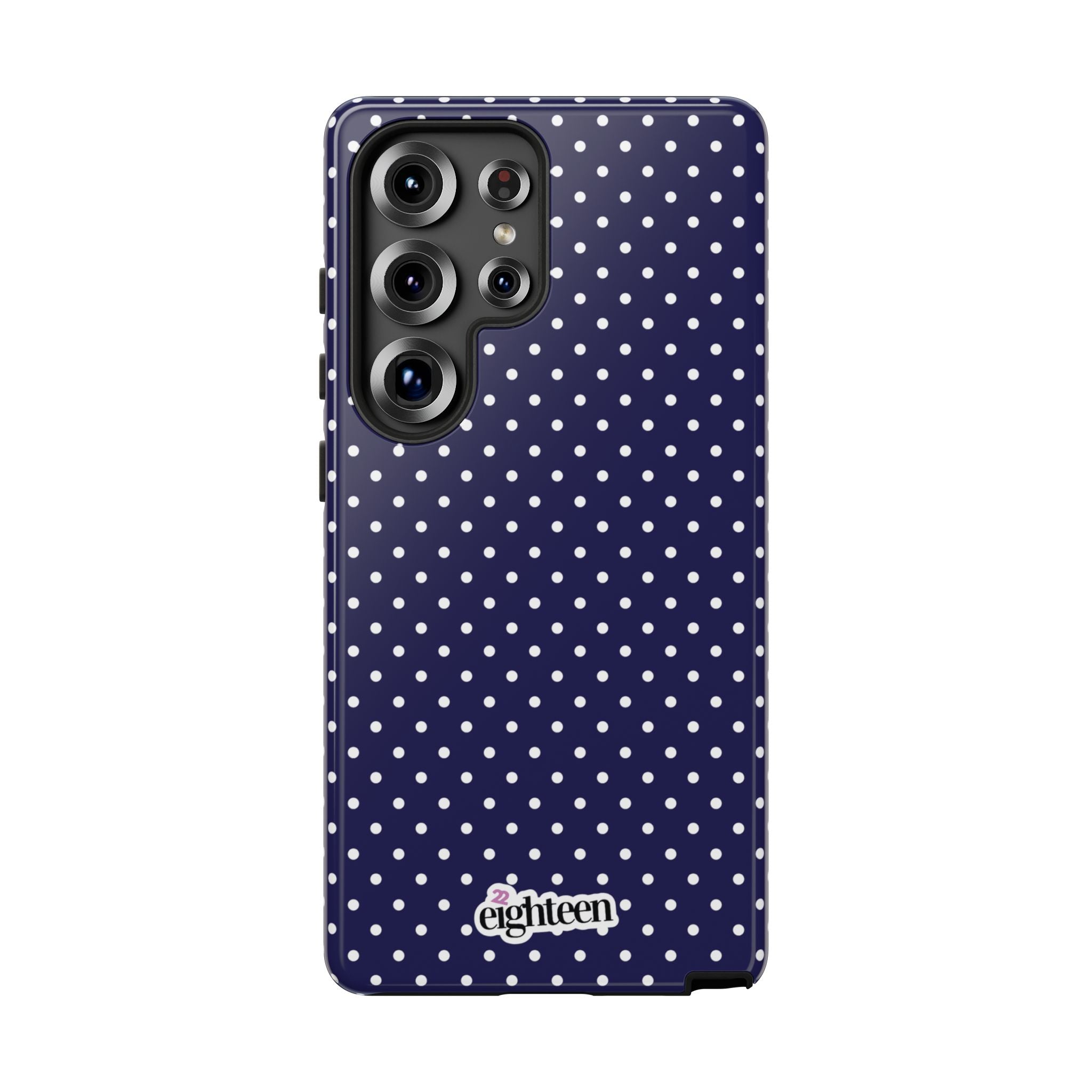 Deep Blue Dotty Tough Phone Case