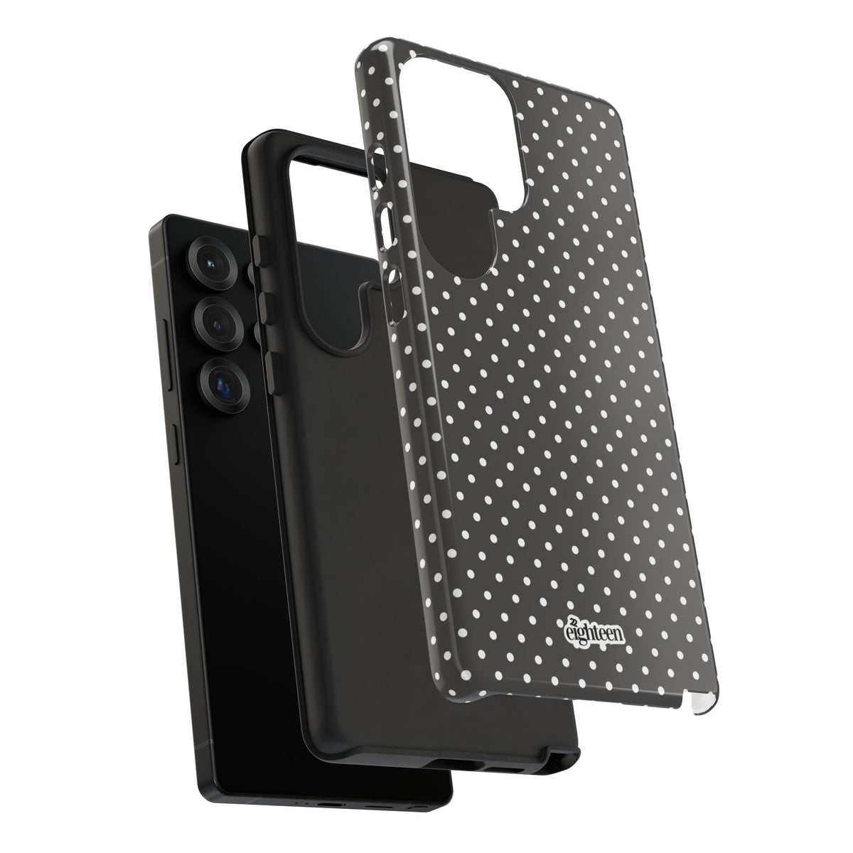 Charcoal Dotty Phone Case