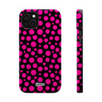 Black + Pink Poppy MagSafe Tough Case