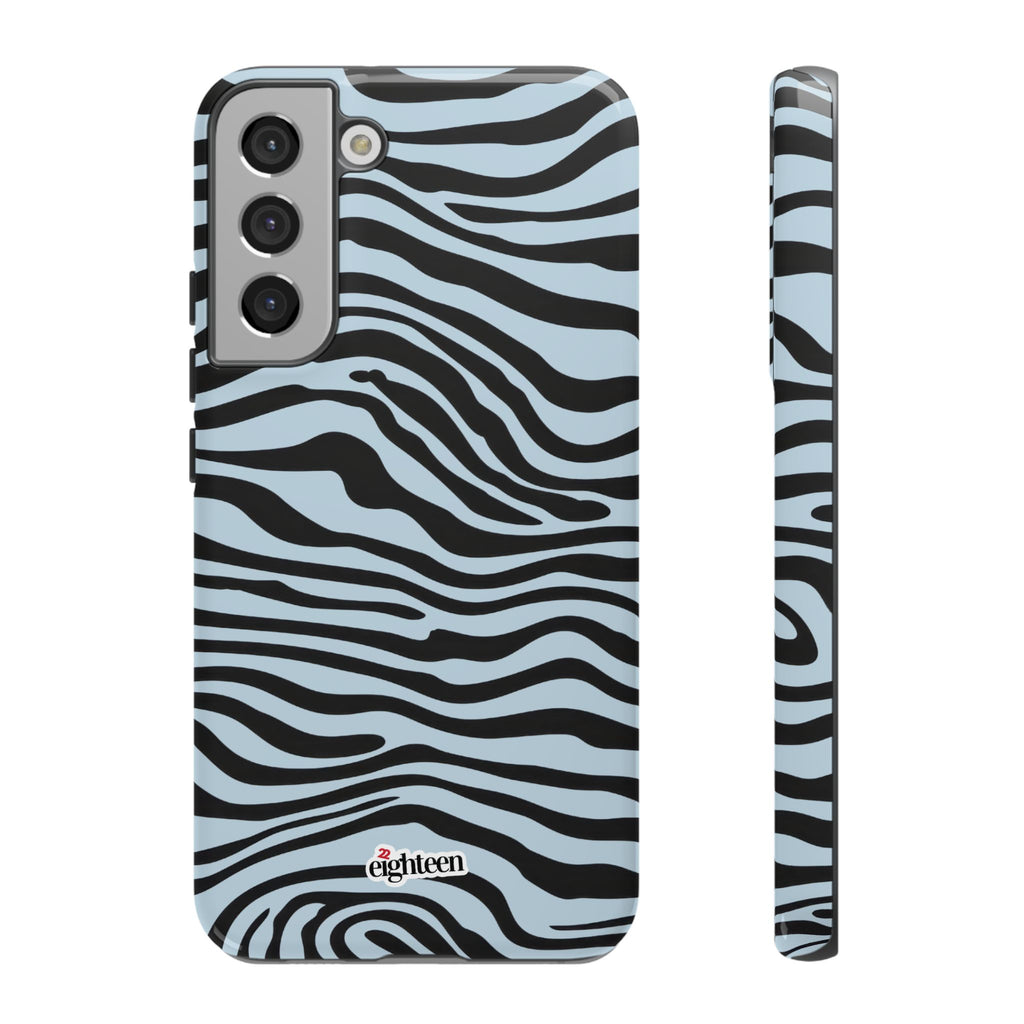 Blue Saharan Stripe Tough Phone Case