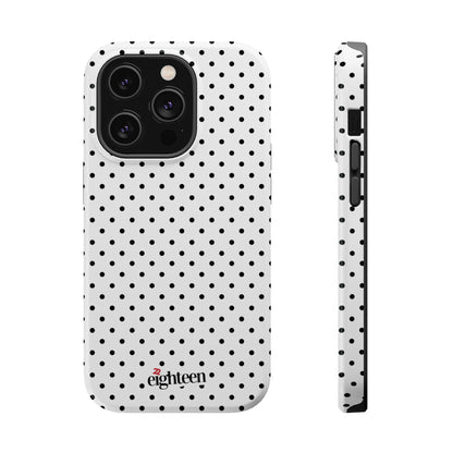 White Dotty MagSafe Tough Case