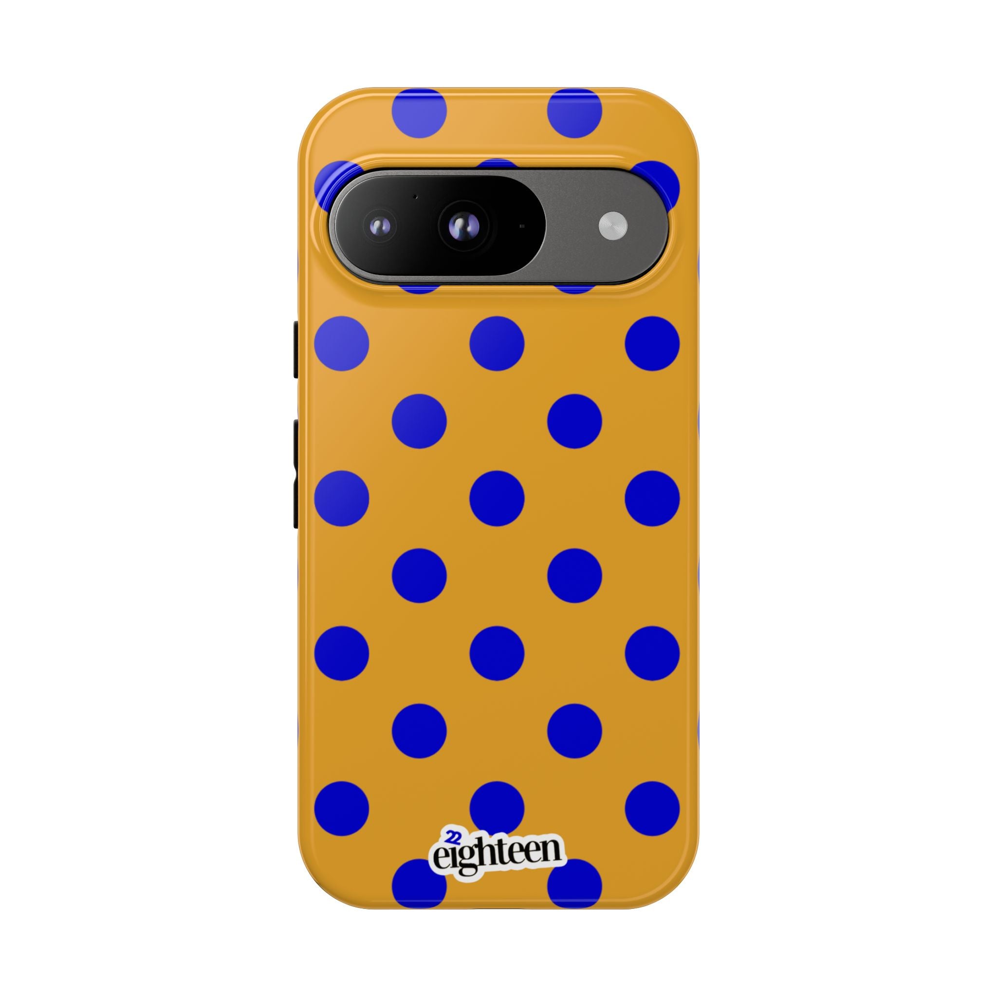 Royal Blue & Gold Dot Theory Tough Phone Case