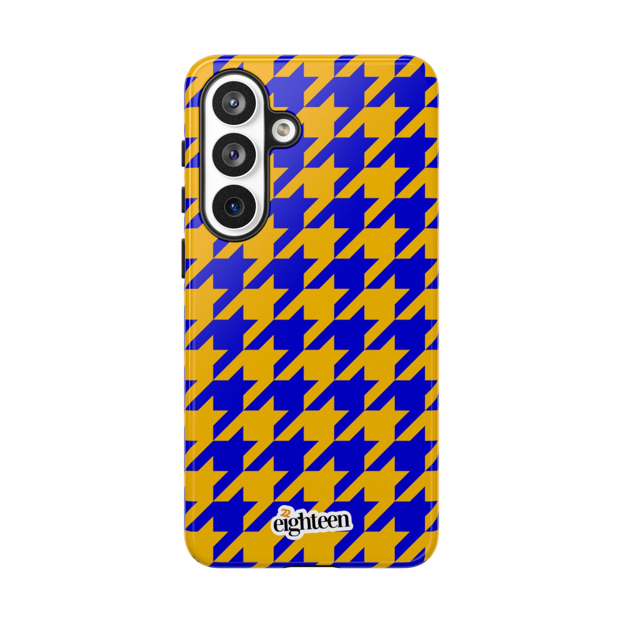 Royal Blue & Gold Staccato Tough Phone Case