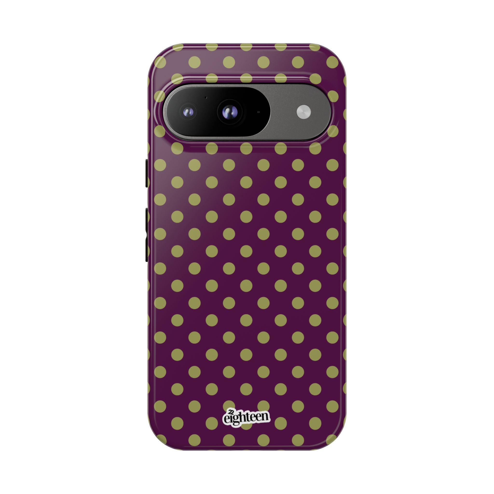 Deep Burgundy & Acacia Dot Theory Phone Case