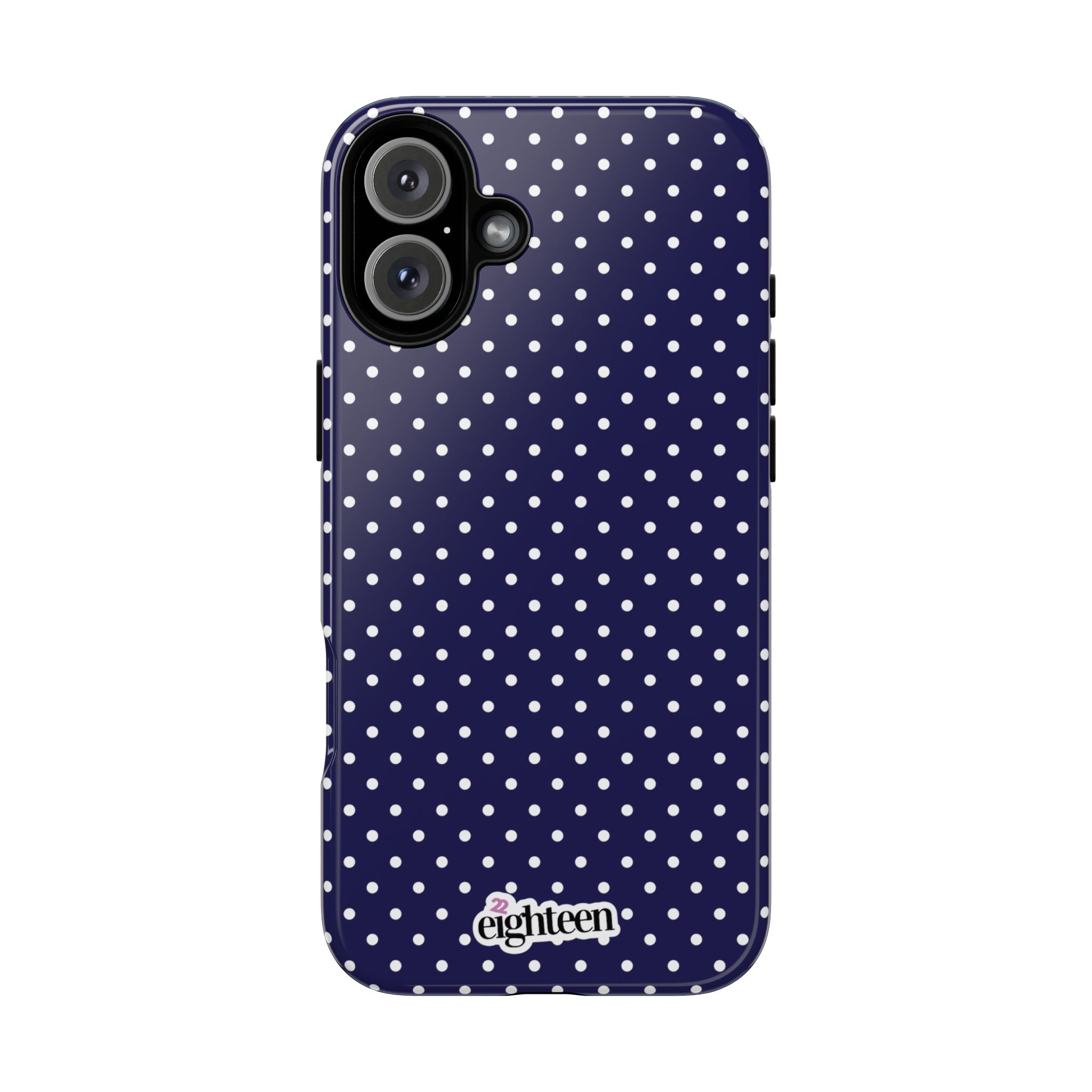 Deep Blue Dotty Tough Phone Case