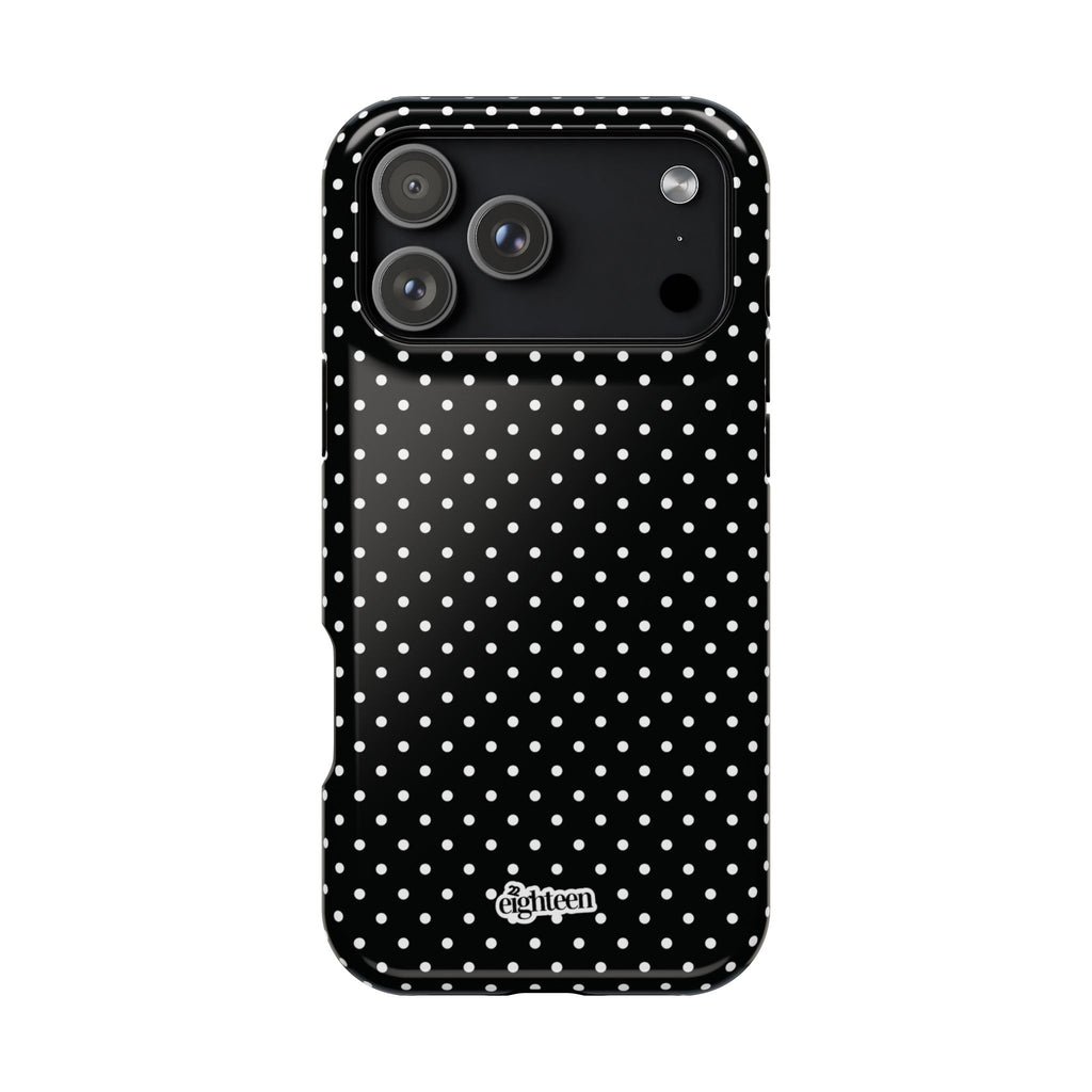 Black Dotty MagSafe Phone Case