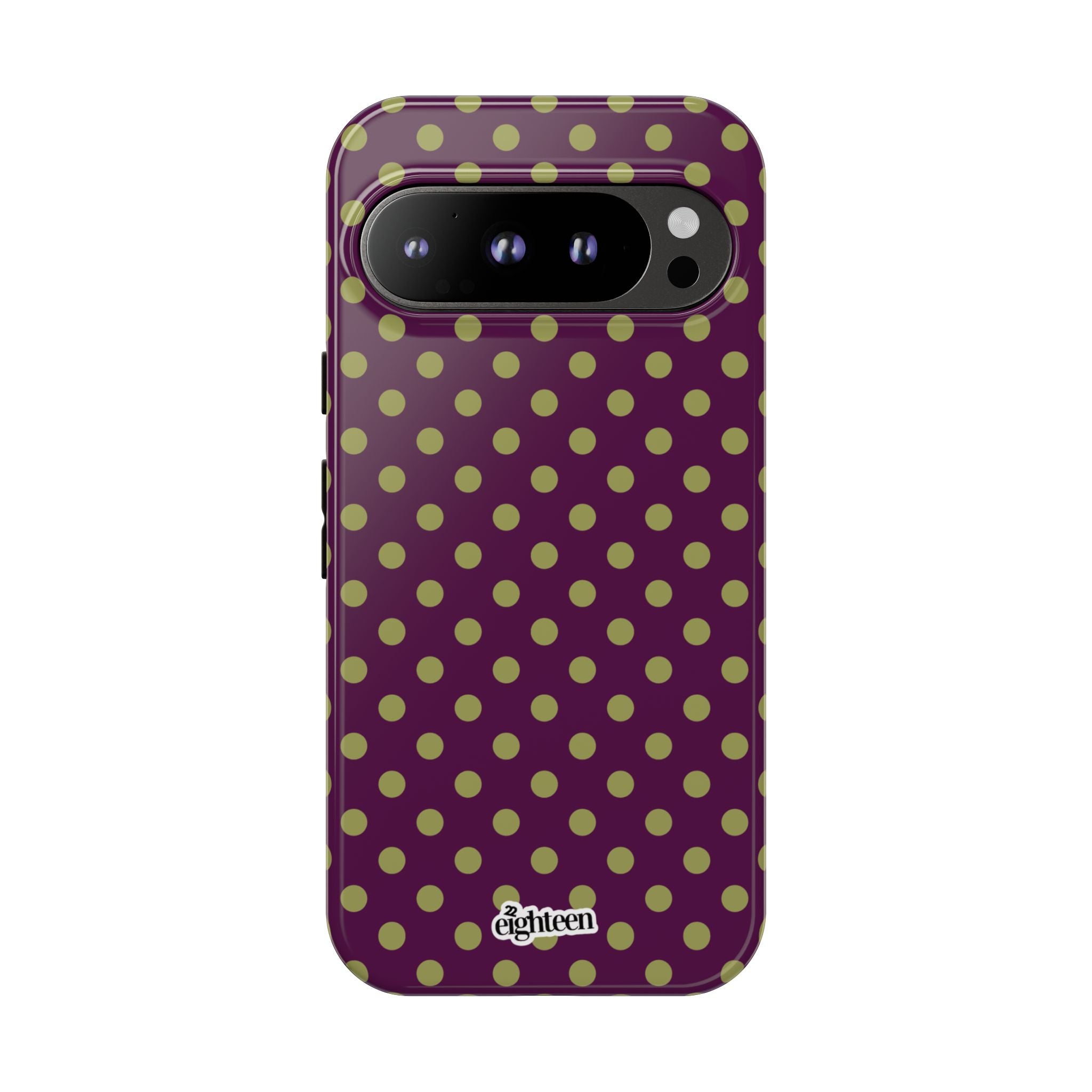 Deep Burgundy & Acacia Dot Theory Phone Case