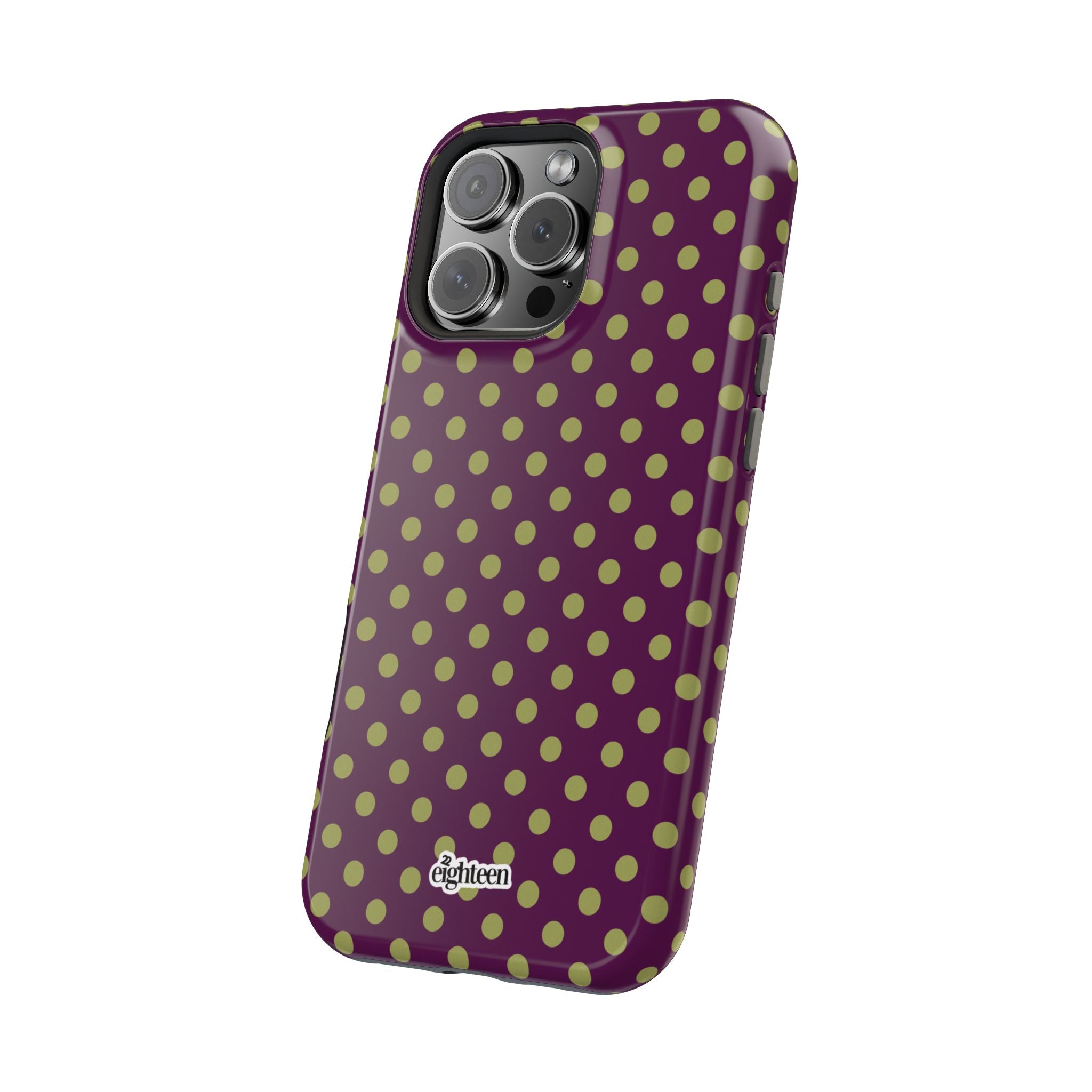 Deep Burgundy & Acacia Dot Theory MagSafe Phone Case