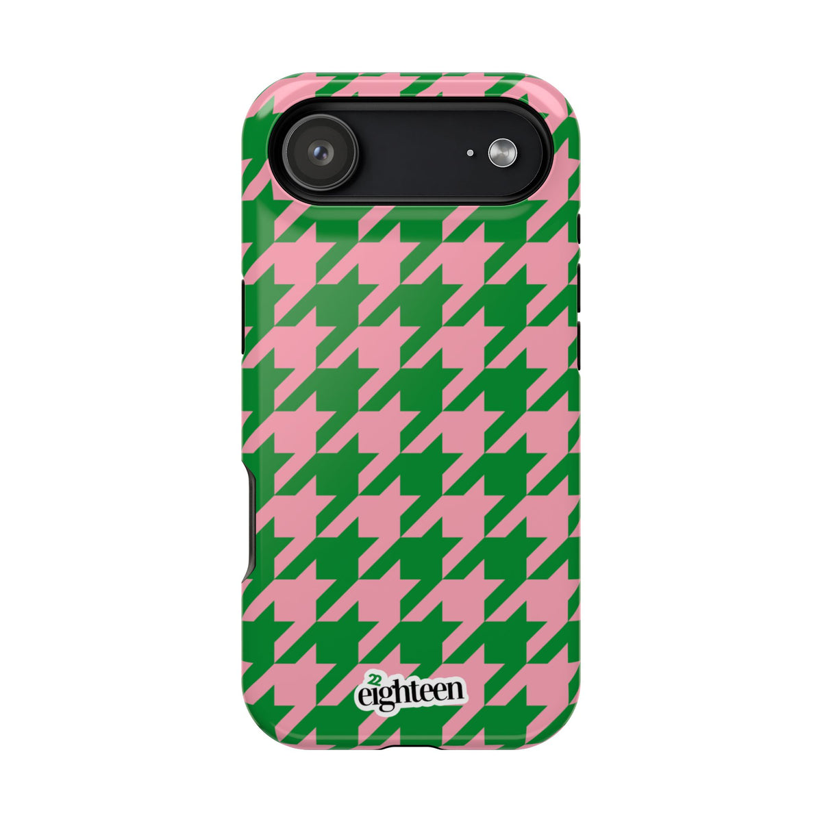 Pink Salmon & Apple Green Staccato MagSafe Phone Case