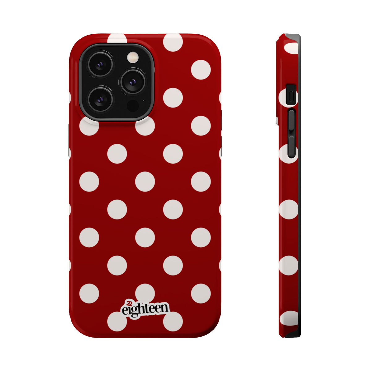 Crimson & Cream Dot Theory MagSafe Phone Case