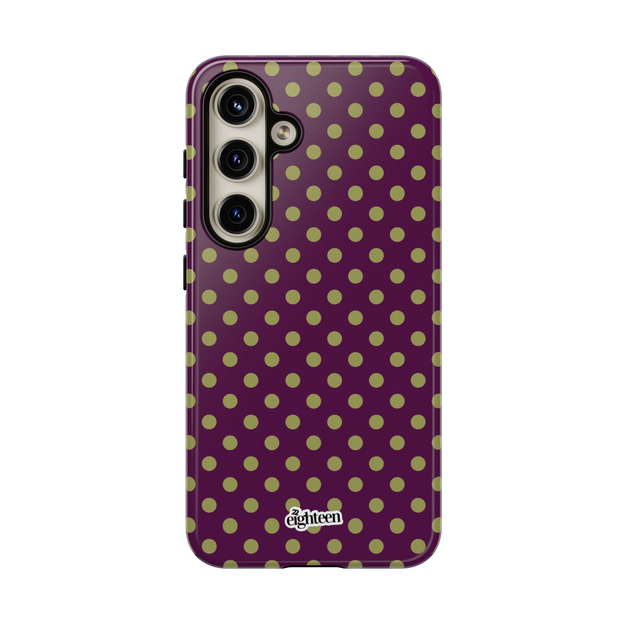 Deep Burgundy & Acacia Dot Theory Phone Case