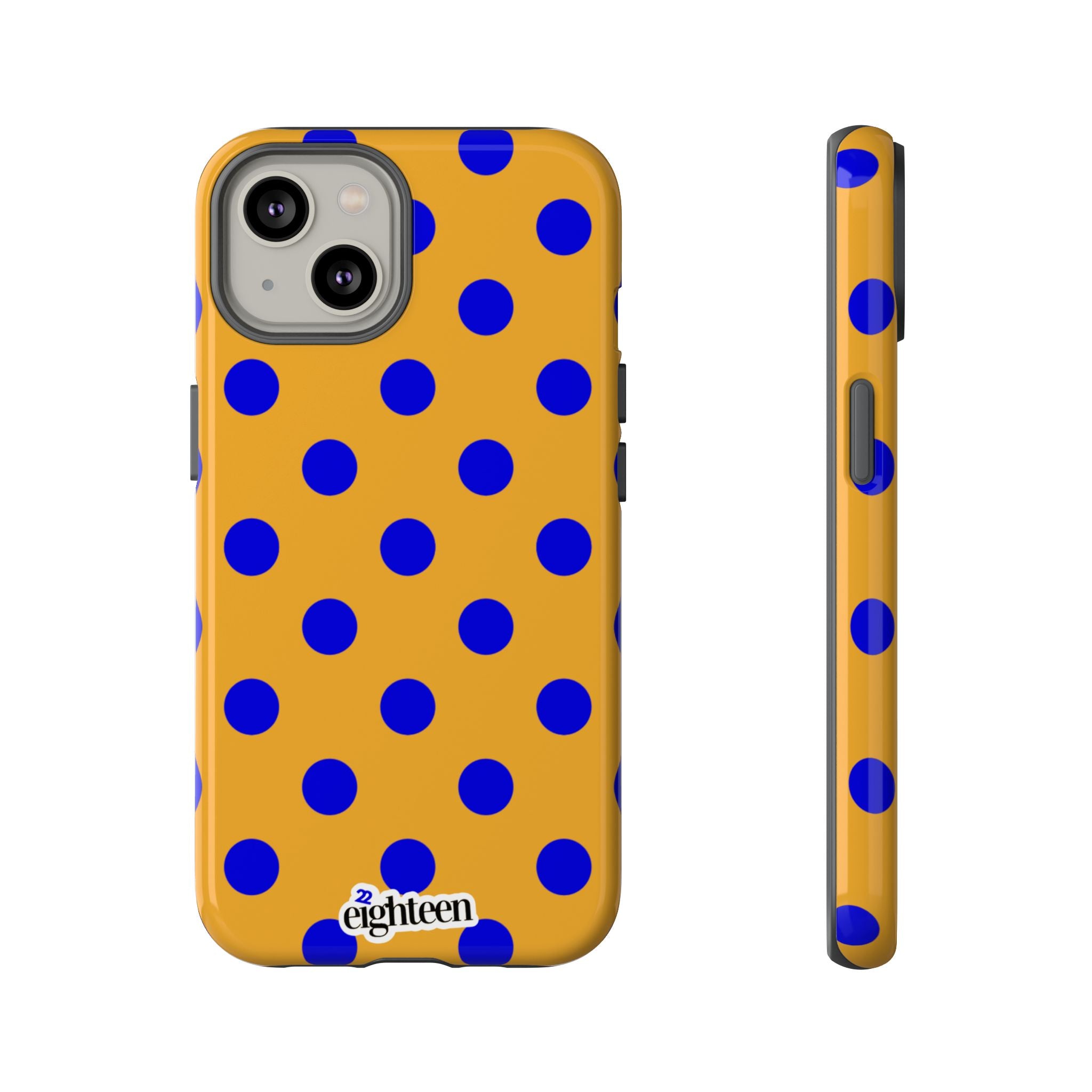Royal Blue & Gold Dot Theory Tough Phone Case