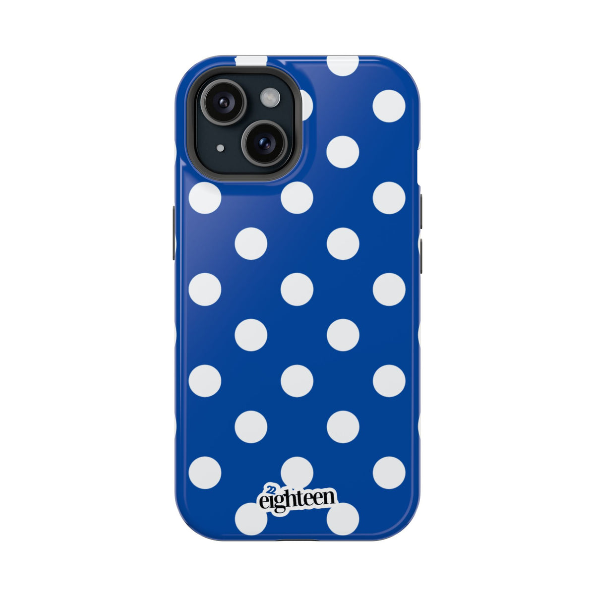 Royal Blue & White Dot Theory MagSafe Phone Case