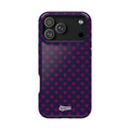 Night Blue & Burgundy Dot Theory MagSafe Phone Case