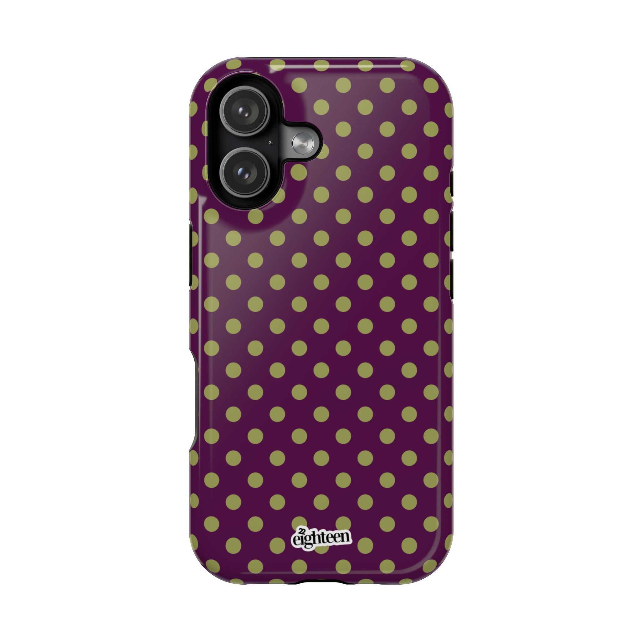 Deep Burgundy & Acacia Dot Theory MagSafe Phone Case