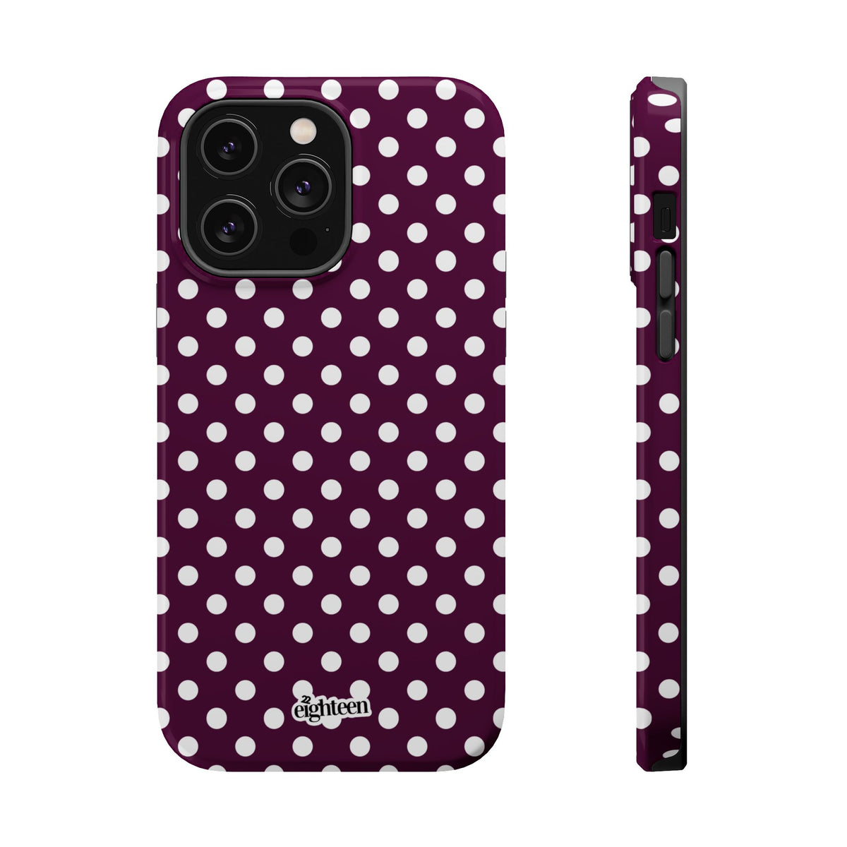 Maroon & White Dot Theory MagSafe Tough Case
