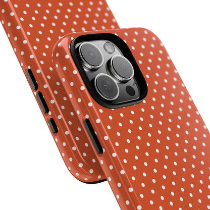 Harvest Orange Dotty Tough Phone Case