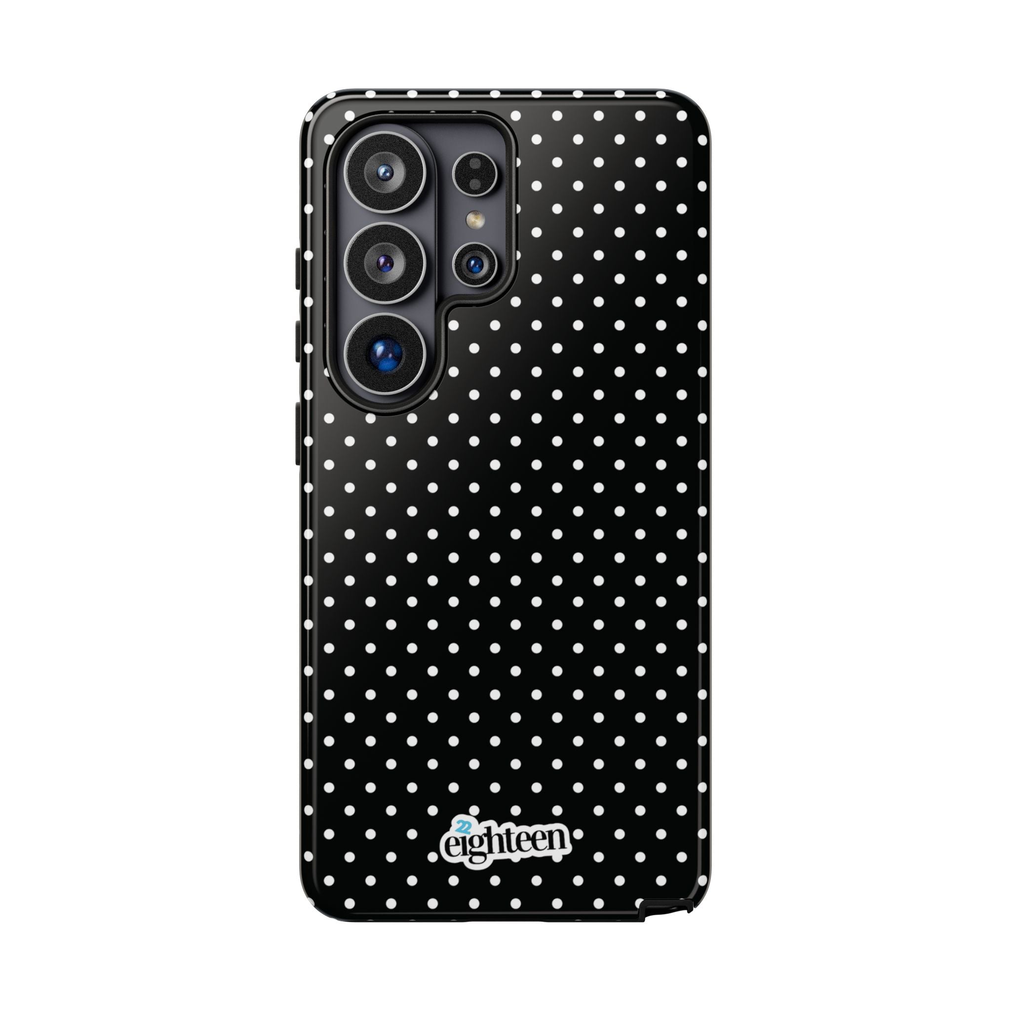 Black Dotty Tough Phone Case