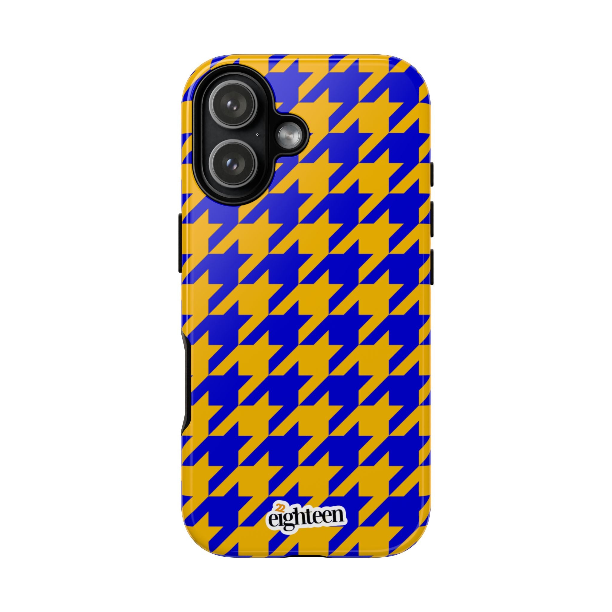 Royal Blue & Gold Staccato Tough Phone Case