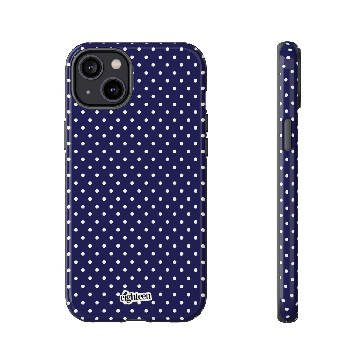Deep Blue Dotty Phone Case