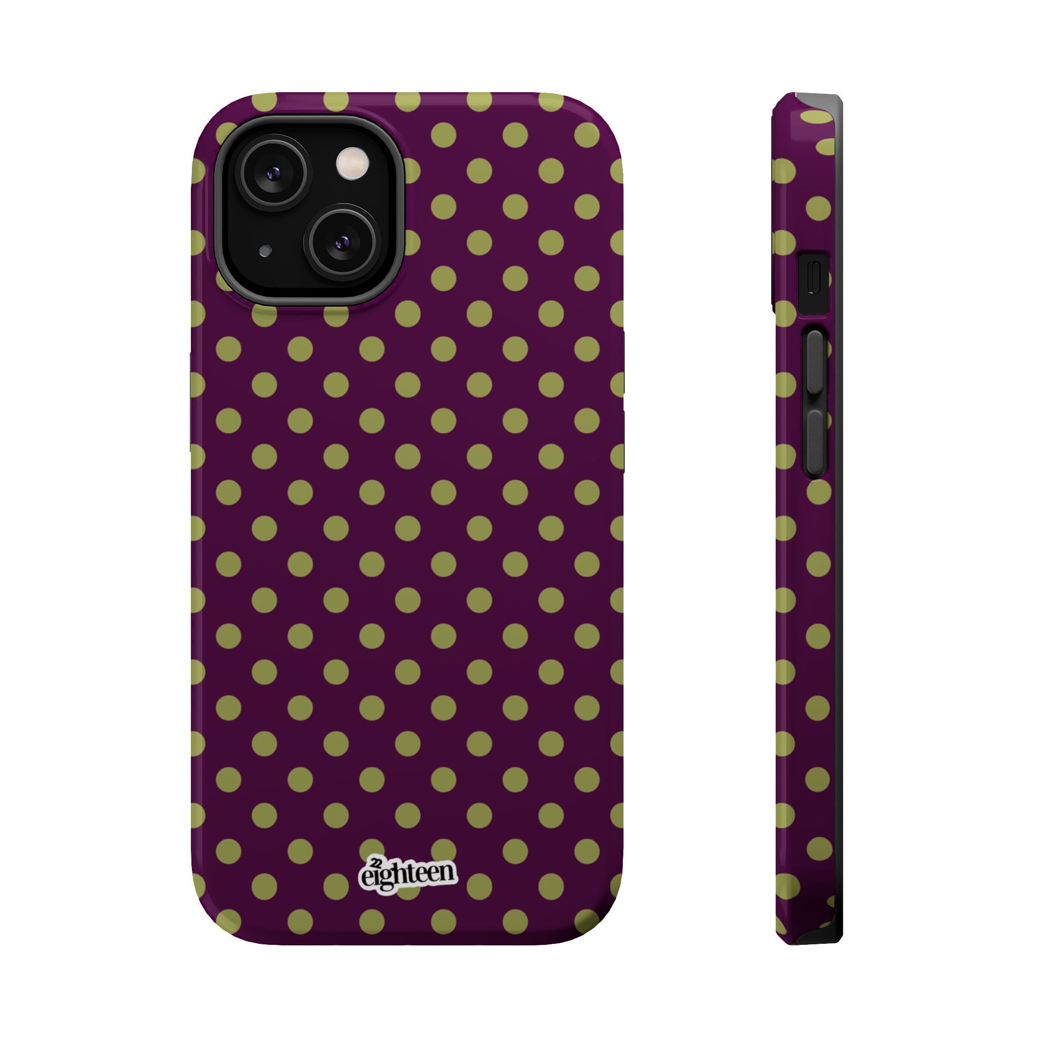 Deep Burgundy & Acacia Dot Theory MagSafe Phone Case