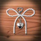 Pearl Bow Bag Charm