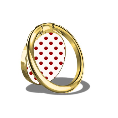 Black Sorority Polka Dot Phone Ring