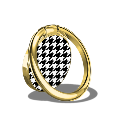 Colorblock Houndstooth Phone Ring