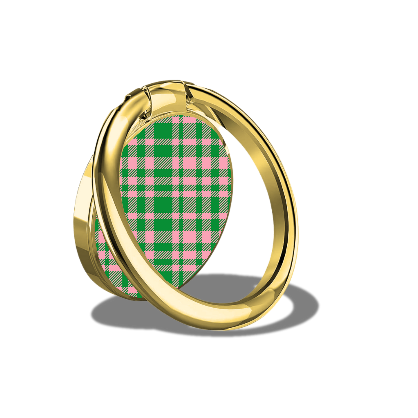 Black Sorority Plaid Phone Ring