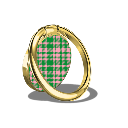 Black Sorority Plaid Phone Ring
