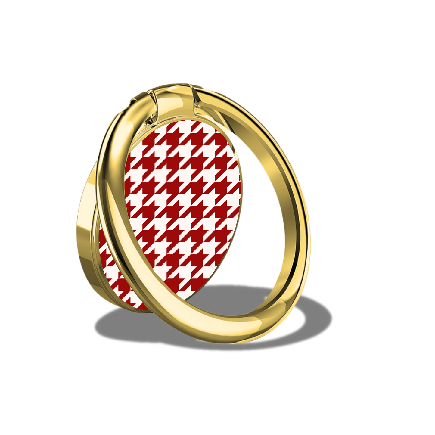 Black Sorority Houndstooth Phone Ring