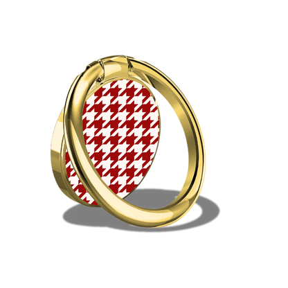 Black Sorority Houndstooth Phone Ring