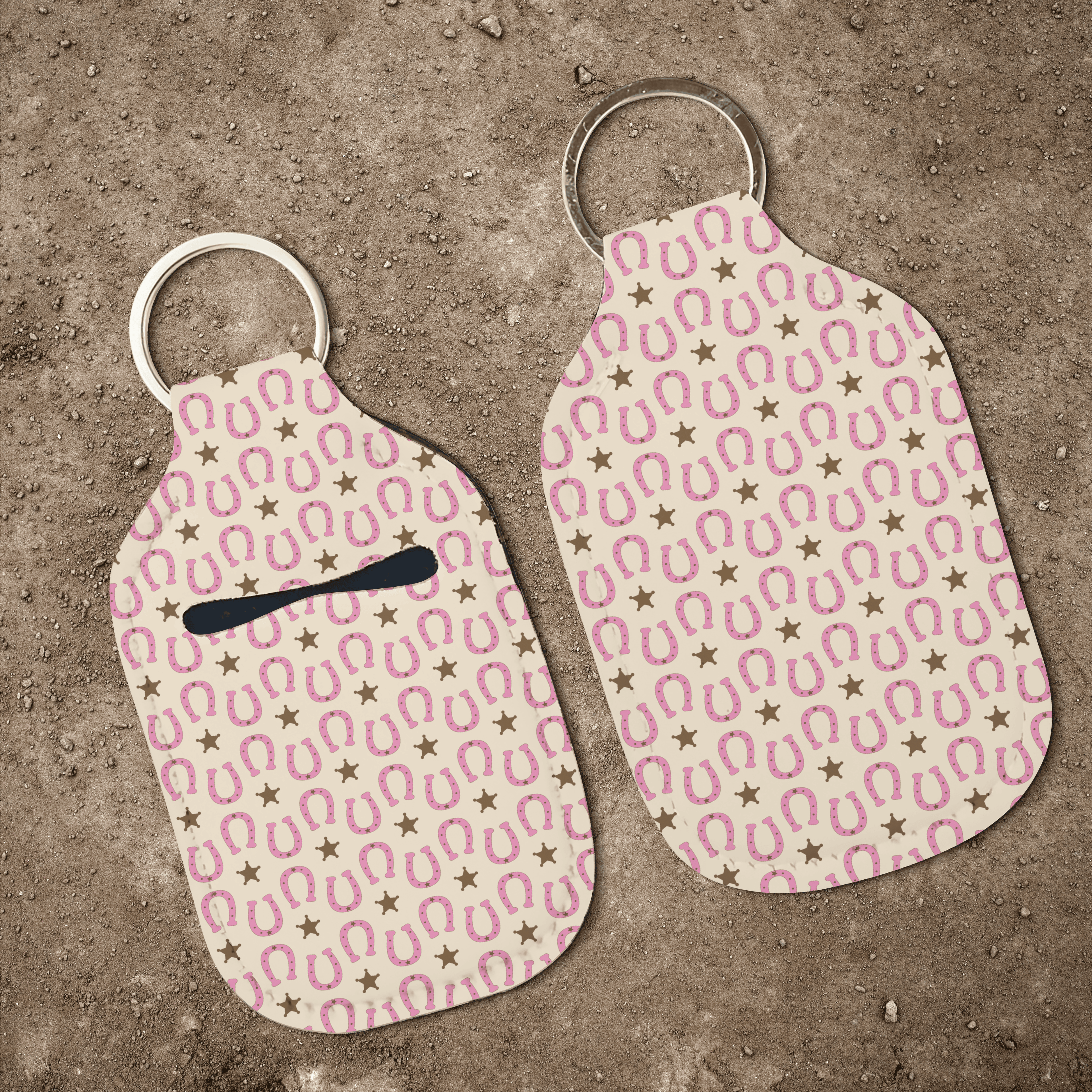 Pink Rodeo Hand Sanitizer Keychain