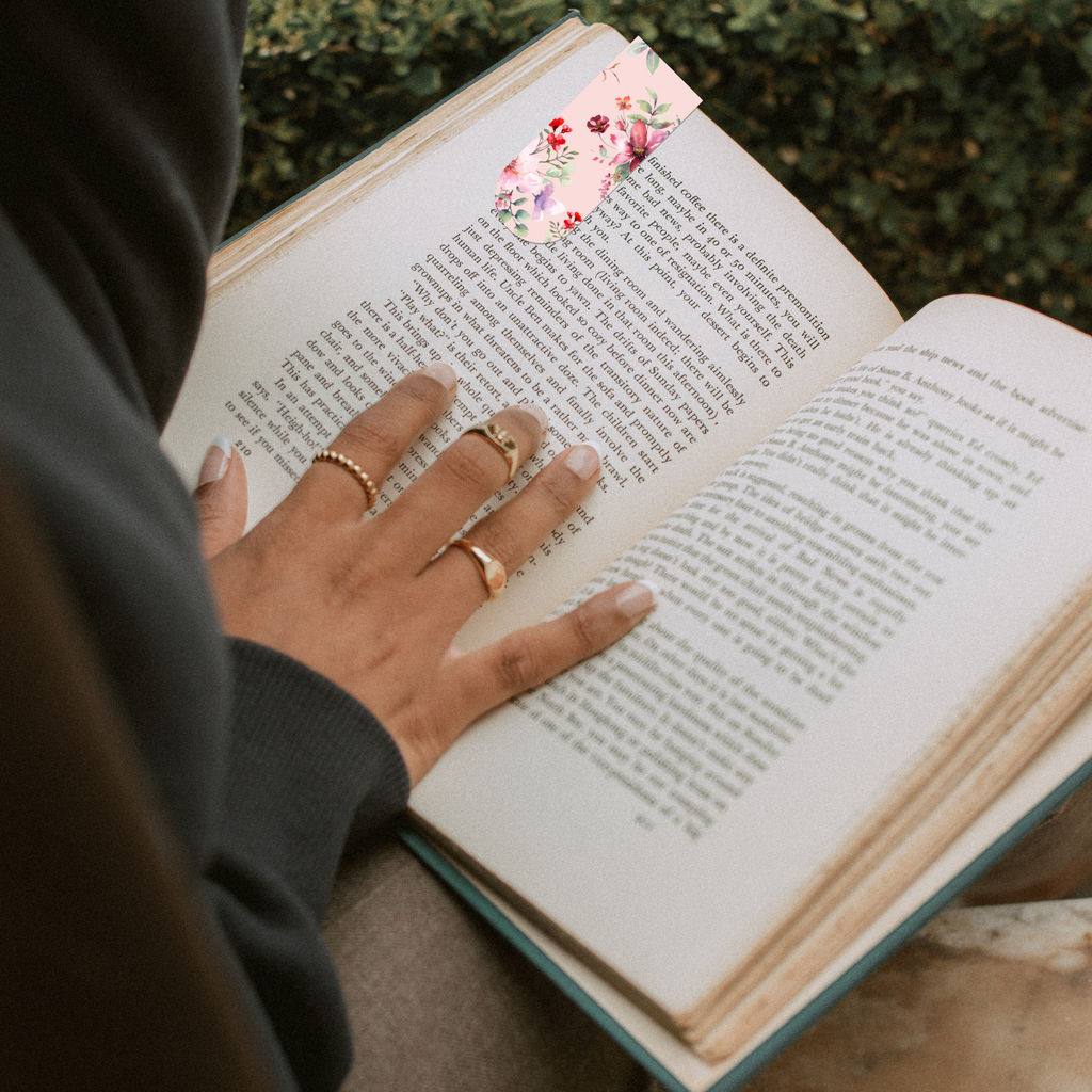 Dainty Floral Magnetic Bookmark 3-PK
