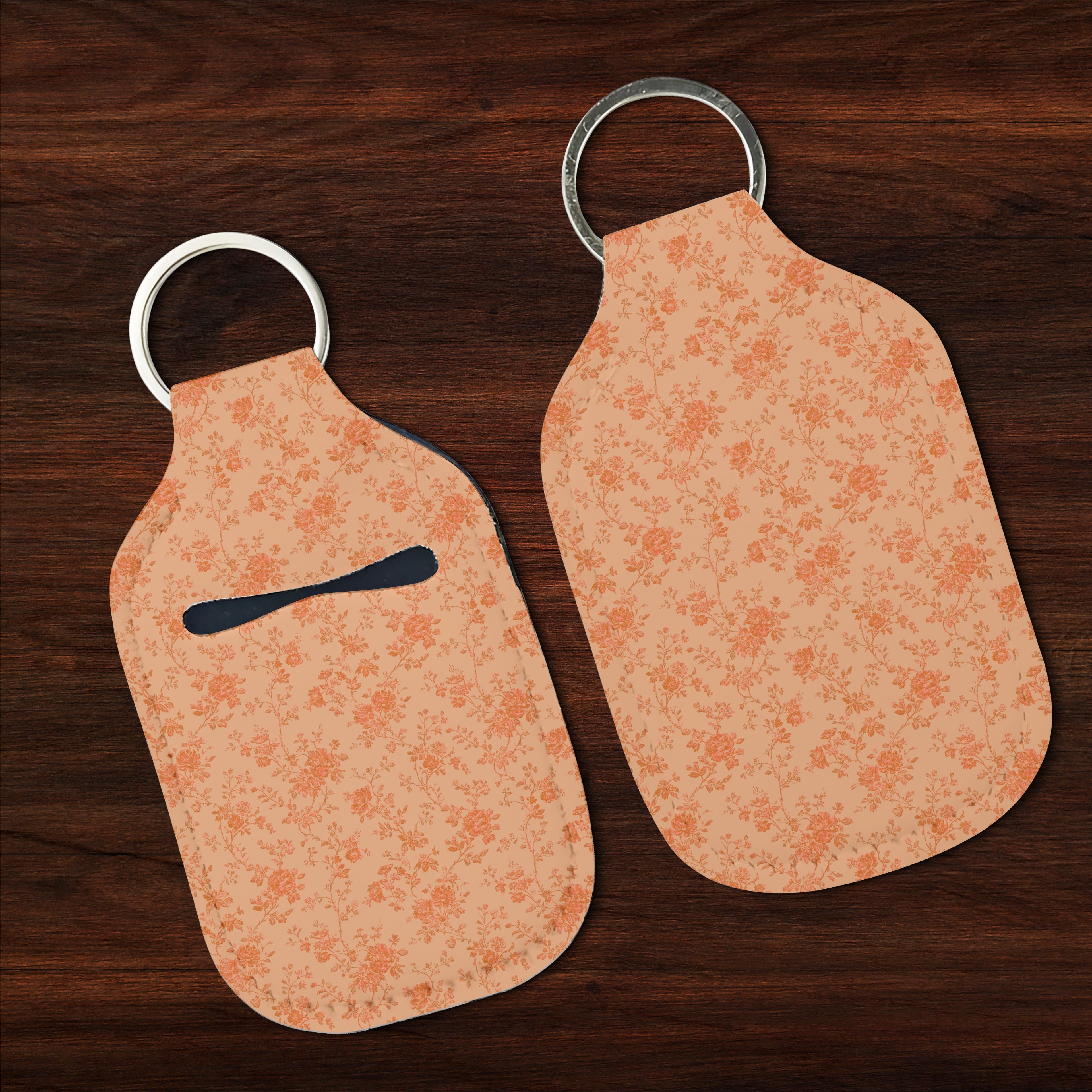 Brown Sugar Bloom Hand Sanitizer Keychain