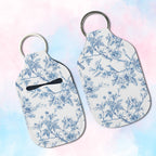 Porcelain Bloom Hand Sanitizer Keychain